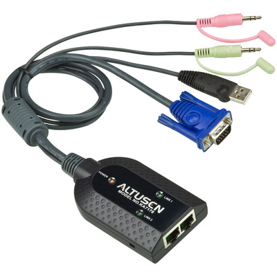 ATEN KA7178 KVM-Adapter, CPU-Modul, VGA, USB, Audio, Virtual-Media, Dualausgang (Produktbild 1)