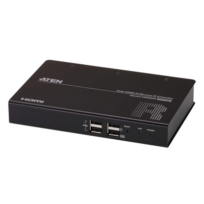 ATEN KE8900SR Slim Empfängereinheit (Receiver) KVM over IP Extender, HDMI Einzeldisplay, USB, RS-232 (Produktbild 1)