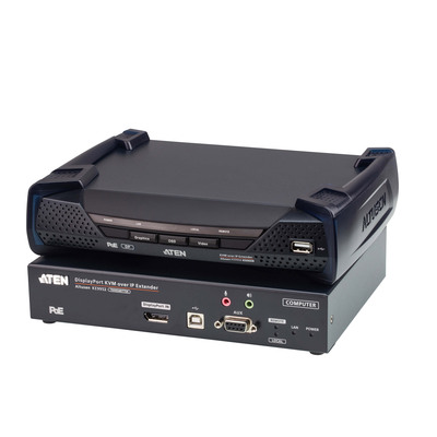 ATEN KE9952 4K DisplayPort Single Display KVM over IP Extender mit PoE ATEN KE9952 4K DisplayPort Single Display KVM over IP Extender mit PoE