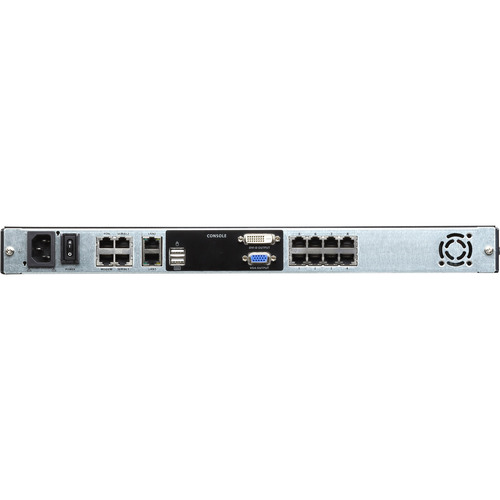 ATEN KL1108VN SL Cat.5 KVM over IP Switch 8-Port, 19-LCD, Dual-Rail, SL-Layout