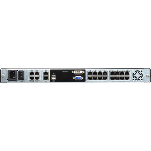 ATEN KL1116VN IT Cat.5 KVM over IP Switch 16-Port, 19-LCD, Dual-Rail, IT-Layout