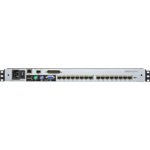 ATEN KL1516AiM SL Cat.5 KVM over IP Switch 16-Port 17-LCD, Dual-Rail, SL-Layout
