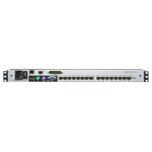 ATEN KL1516AiN US Cat.5 KVM over IP Switch 16-Port 19-LCD, Dual-Rail, US-Layout