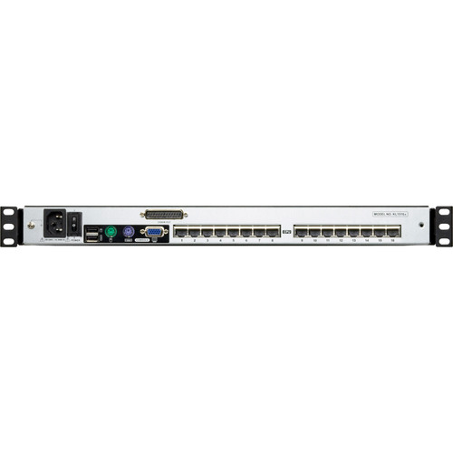 ATEN KL1516AN ES Cat.5 KVM-Switch 16-Port, 19-LCD, Dual-Rail, ES-Layout