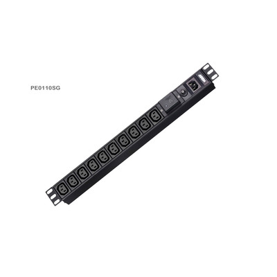 ATEN PE0110SG Stromverteilung 1HE 10A 10-Port IEC-C13 Basic PDU mit Überspannungsschutz ATEN PE0110SG Stromverteilung 1HE 10A 10-Port IEC-C13 Basic PDU mit Überspannungsschutz