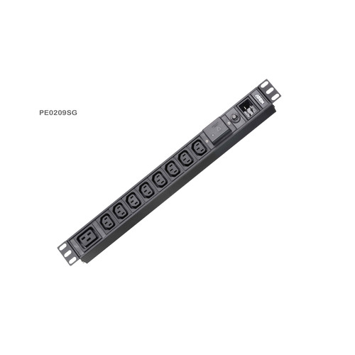 ATEN PE0209SG Basic PDU 19 1HE, 16A, 9x C13, 1x C19