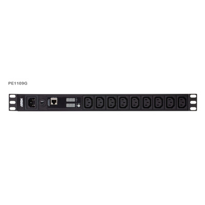 ATEN PE1109G Basic PDU 19 1HE, 10A, 9x C13, Messfunktion