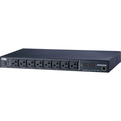 ATEN PE7208G Stromverteilung eco PDU, 7 Ausgänge C13 + 1x C19, Ausgangsmessfunktion, max. 16A, 1HE ATEN PE7208G Stromverteilung eco PDU, 7 Ausgänge C13 + 1x C19, Ausgangsmessfunktion, max. 16A, 1HE
