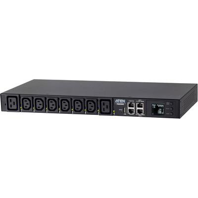 ATEN PG8308G eco PDU 8-fach LAN-schaltbar, messbar, 19- 1HE, 32A, 2×C19 + 6×C13