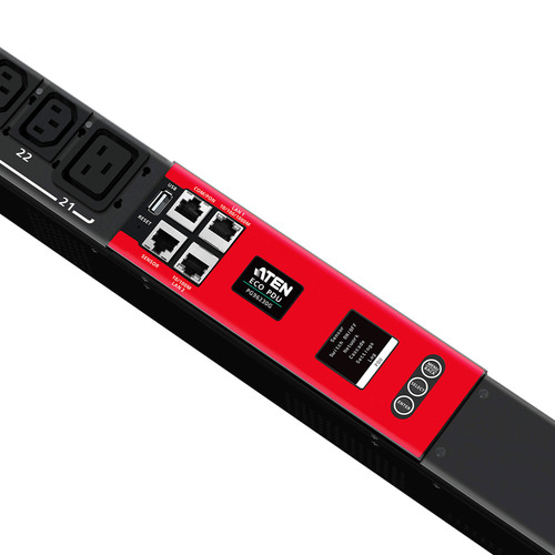 ATEN PG96230G Stromverteilung eco PDU, 24 Ausgänge C13 + 6x C19, max. 16A