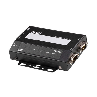 ATEN SN3002P 2-Port RS-232 Secure Device Server mit PoE 10/100Mb/s (Produktbild 1)