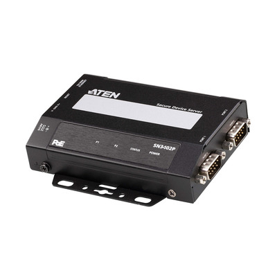 ATEN SN3402P 2-Port RS-232/422/485 Secure Device Server mit PoE (Produktbild 1)