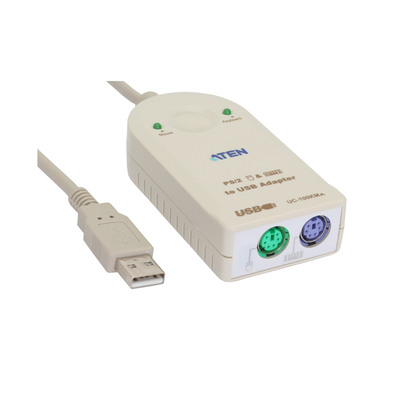 ATEN UC100KMA Konverter USB zu PS/2, USB Stecker A an 2x PS/2 Buchse ATEN UC100KMA Konverter USB zu PS/2, USB Stecker A an 2x PS/2 Buchse
