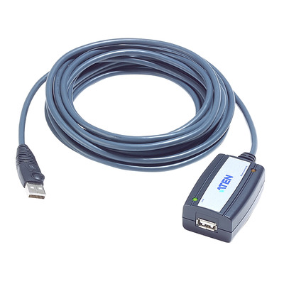 ATEN UE250 Repeater USB 2.0 Aktiv-Verlängerung mit Signalverstärkung Stecker A an Buchse A 5m