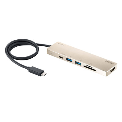 ATEN UH3239 USB-C Multiport Mini-Dockingstation mit Power-Pass-Through (Produktbild 1)