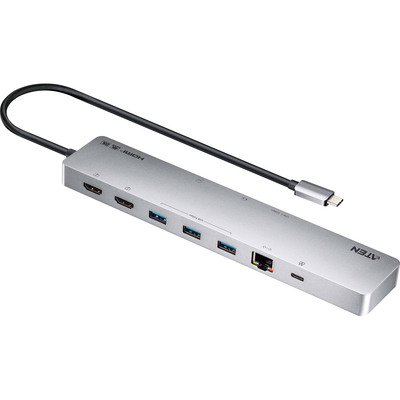 ATEN UH3240 11-in-1 USB-C Multiport Dock mit Power Passthrough, USB PD 3.0 (Produktbild 1)