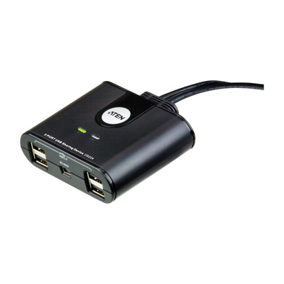 ATEN US224 USB 2.0 Data Switch, 4 USB-Geräte an 2 PC, elektronisch