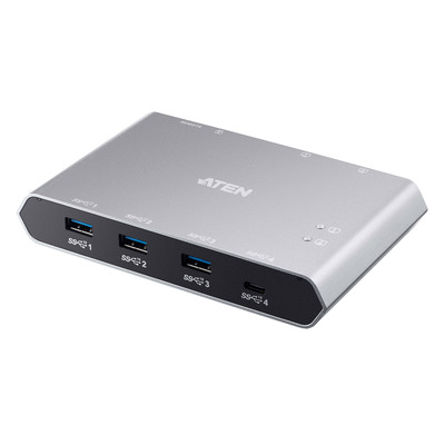 ATEN US3342 2-Port USB 3.2 USB-C Gen 2 Sharing Switch mit Power Pass-through (Produktbild 1)