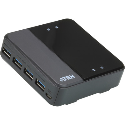 ATEN US3344 USB 3.2 Gen1 Switch, 4-Port Umschalter zur Peripherie Freigabe