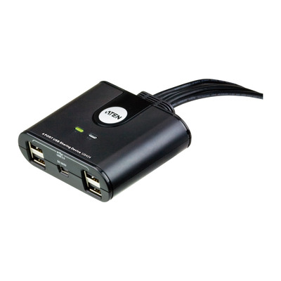 ATEN US424 USB 2.0 Data Switch, 4 USB-Geräte an 4 PC, elektronisch