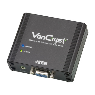 ATEN VC180 Video-Konverter VGA zu HDMI, bis 1080p, mit Audio