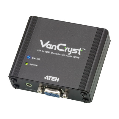 ATEN VC180 Video-Konverter VGA zu HDMI, bis 1080p, mit Audio (Produktbild 1)