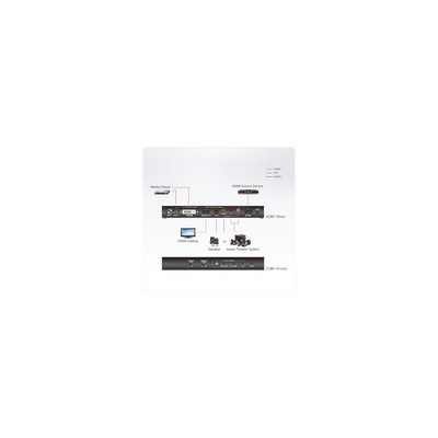 ATEN VC881 Video-Konverter, 4K HDMI/DVI zu HDMI Konverter mit Audio De-Embedder