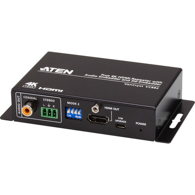 ATEN VC882 Video-Konverter, 4K HDMI Repeater mit Audio Embedder und De-Embedder