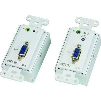 ATEN VE156 Video-Extender, VGA/Audio-Verlängerung über Cat.5e, Unterputz, max. 150m ATEN VE156 Video-Extender, VGA/Audio-Verlängerung über Cat.5e, Unterputz, max. 150m