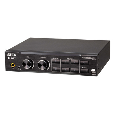 ATEN VP1421 4x2 True 4K Präsentation Matrix Switch mit Skalierung, HDBaseT-Lite (Produktbild 1)