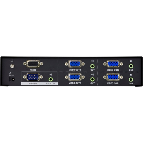 ATEN VS0104 Video-Splitter VGA/Audio 4-Port-Verteiler 450 MHz