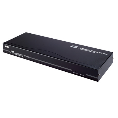 ATEN VS0116 Video-Splitter S-VGA 16-fach Monitor-Verteiler, 250Mhz, 1HE, Rackmontage