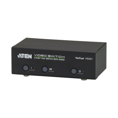 ATEN VS0201 Monitor-Umschalter VGA 2-fach, mit Audio, über RS-232 steuerbar (Produktbild 1)