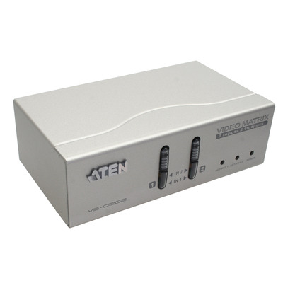 ATEN VS0202 Monitor-Umschalter VGA Matrix 2x2 mit Audio