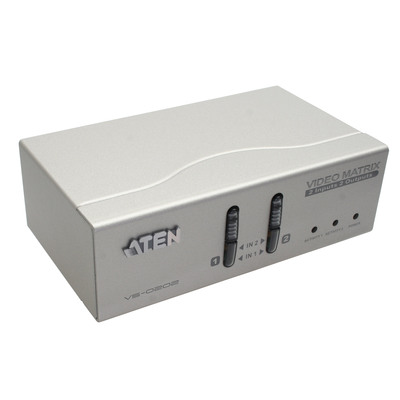 ATEN VS0202 Monitor-Umschalter VGA Matrix 2x2 mit Audio ATEN VS0202 Monitor-Umschalter VGA Matrix 2x2 mit Audio