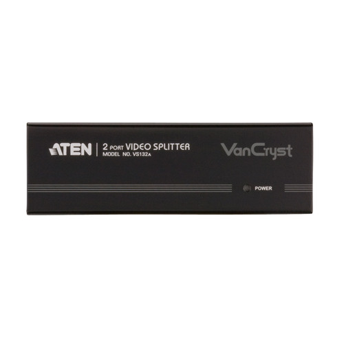 ATEN VS132A Video-Splitter S-VGA 2-fach Monitor-Verteiler, 450MHz