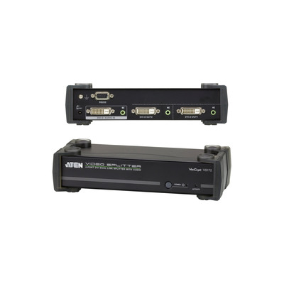 ATEN VS172 Video-Splitter DVI 2-fach Monitor-Verteiler mit Audio, Dual-Link (Produktbild 1)