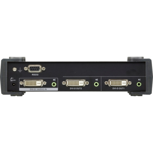 ATEN VS172 Video-Splitter DVI 2-fach Monitor-Verteiler mit Audio, Dual-Link