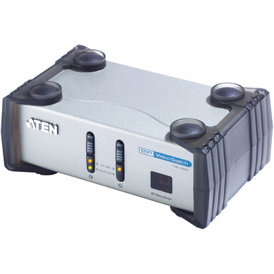 ATEN VS261 Video-Switch, 2-fach DVI-Umschalter, DVI, Audio