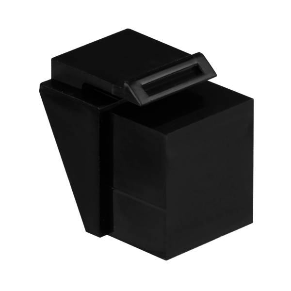 Blindeinsatz RJ45 schwarz RAL9011, für -- Keystoneausbrüche