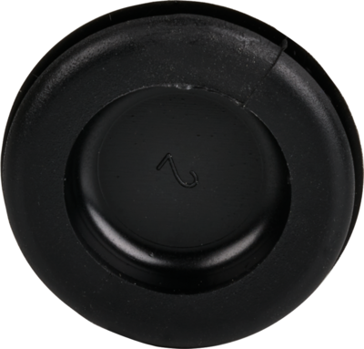 Blindstopfen 22,5 mm/1,6 mm,PVC schwarz --
