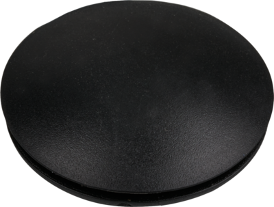 Blindstopfen 22,5 mm/1,6 mm,PVC schwarz --