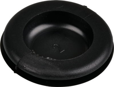 Blindstopfen 22,5 mm/1,6 mm,PVC schwarz --