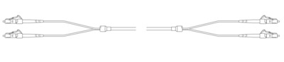 Breakout I-V(ZN) HH 12G 50/125µmm LC- LC OM3 -- 1,0m Breakout I-V(ZN) HH 12G 50/125µmm LC- LC OM3 -- 1,0m