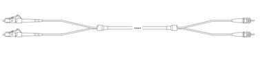 Breakout I-V(ZN) HH OM1 62.5/125µmm LC/ST -- 2G 1,0m Breakout I-V(ZN) HH OM1 62.5/125µmm LC/ST -- 2G 1,0m