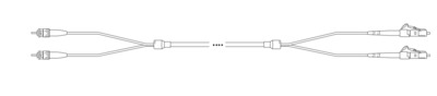 Breakout I-V(ZN) HH OM2 50/125µmm ST/LC -- 2G 1,0m Breakout I-V(ZN) HH OM2 50/125µmm ST/LC -- 2G 1,0m