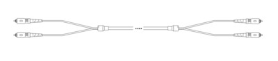 Breakout I-V(ZN) HH OM3 2G50/125µmm SC-SC -- 2G 1,0m Breakout I-V(ZN) HH OM3 2G50/125µmm SC-SC -- 2G 1,0m