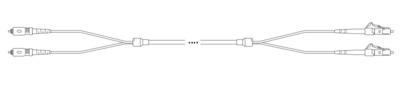Breakout I-V(ZN) HH OS2 9/125µmm SC/LC 2E -- 1,0m Breakout I-V(ZN) HH OS2 9/125µmm SC/LC 2E -- 1,0m