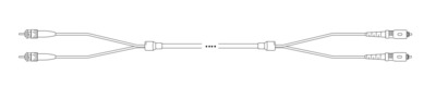 Breakout I-V(ZN) HH OS2 9/125µmm ST/SC 2E -- 1,0m Breakout I-V(ZN) HH OS2 9/125µmm ST/SC 2E -- 1,0m