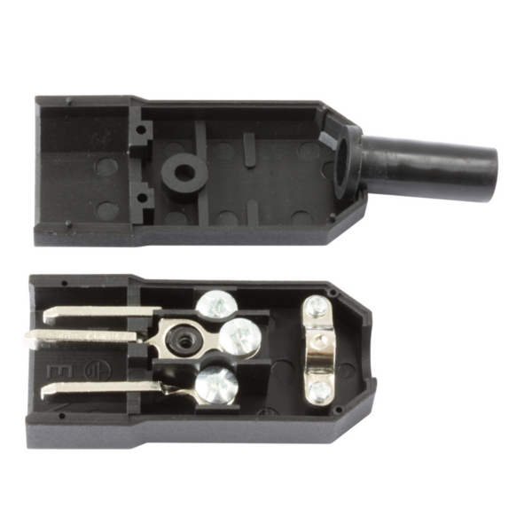 C14 Stecker zur Montage, 10A - 250V, VDE, 3-polig CEE